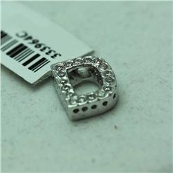 Natural 0.15 ctw Diamond Pendant in 14K White Gold - MSRP $650