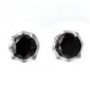 Image 1 : Natural 2.50 ctw Black Diamond Stud Earrings 14K Gold - Retails for $2370