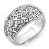 Image 1 : Natural 0.50 ctw Diamond Ring 10K White Gold - Retails for $2130