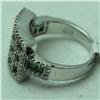 Image 3 : Natural 2.03 ctw Diamond and Emerald Ring in 14K White Gold - MSRP $3296