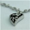 Image 3 : Natural 7.71 ctw Diamond and Onyx Necklace in 14K White Gold - MSRP $9300