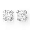 Image 1 : Natural 1.0 ctw Diamond Stud Earrings 14K White Gold - Retails for $5920