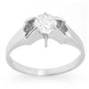 Image 1 : Natural 0.52 ctw Diamond Ring 14K White Gold - Retails for $4460