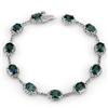 Image 1 : Genuine 15.4 ctw Blue Sapphire & Diamond Bracelet Gold - Retails for $4500