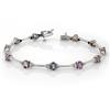 Image 1 : Genuine 2.30 ctw Tanzanite & Diamond Bracelet 14K Gold - Retails for $2560