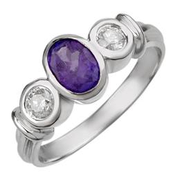 Genuine 1.05 ctw Tanzanite & Diamond Ring 14K Gold - Retails for $1800