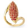 Image 1 : Genuine 2.0 ctw Red Sapphire Ring 14K Yellow Gold - Retails for $2880
