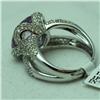 Image 3 : Natural 8.36 ctw Diamond and Pink Amethyst Ring in 18K White Gold - MSRP $4650