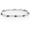 Image 1 : Genuine 3.02 ctw Sapphire & Diamond Bracelet 10K Gold - Retails for $1060