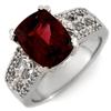 Image 1 : Genuine 3.5ctw Pink Tourmaline & Diamond Ring 14K Gold - Retails for $2660