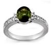 Image 1 : Genuine 2.17 ctw Green Tourmaline & Diamond Ring Gold - Retails for $2010