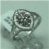 Image 1 : Natural 0.5 ctw Diamond Ring in 14K White Gold - MSRP $1328