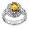 Image 1 : Genuine 2.08ctw Yellow Sapphire & Diamond Ring 14K Gold - Retails for $2880