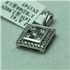 Image 2 : Natural 1 ctw Diamond Pendant in 14K White Gold - MSRP $4756