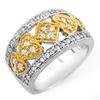 Image 1 : Natural 1.0 ctw Diamond Ring 10K Multi tone Gold - Retails for $2760