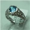 Image 1 : Natural 2.42 ctw Diamond and Topaz Ring in 14K White Gold - MSRP $2380