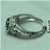 Image 3 : Natural 2.42 ctw Diamond and Topaz Ring in 14K White Gold - MSRP $2380