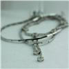 Image 2 : Natural 1.91 ctw Diamond and Multi-color Sapphire Necklace in 14K White Gold - MSRP $4666
