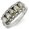 Image 1 : Genuine 1.80 ctw Green Sapphire & Diamond Ring Gold - Retails for $1070