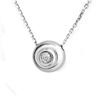 Image 1 : Natural 0.10 ctw Diamond Necklace 14K White Gold - Retails for $1030