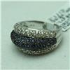 Image 2 : Natural 1.91 ctw Diamond and Blue Sapphire Ring in 14K White Gold - MSRP $3618