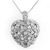 Image 1 : Natural 0.70 ctw Diamond Necklace 10K White Gold - Retails for $2220
