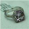 Image 3 : Natural 4.96 ctw Diamond and Pink Amethyst Ring in 14K White Gold - MSRP $2688