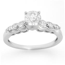 Natural 1.0 ctw Diamond Ring 14K White Gold - Retails for $6290