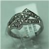 Image 1 : Natural 0.5 ctw Diamond Ring in 14K White Gold - MSRP $1956