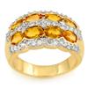 Image 1 : Genuine 3.75ctw Yellow Sapphire & Diamond Ring 14K Gold - Retails for $3450