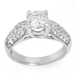 Natural 1.60 ctw Diamond Ring 14K White Gold - Retails for $12700