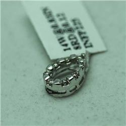 Natural 0.12 ctw Diamond Pendant in 14K White Gold - MSRP $390