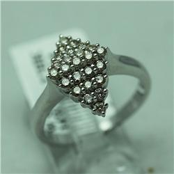 Natural 0.54 ctw Diamond Ring in 14K White Gold - MSRP $1950