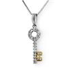 Image 1 : Natural 0.25 ctw Diamond Necklace 14K Multi tone Gold - Retails for $1140