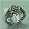 Image 1 : Natural 0.5 ctw Diamond Ring in 14K White Gold - MSRP $924