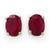 Image 1 : Genuine 1.50 ctw Ruby Stud Earrings 14K White Gold - Retails for $650