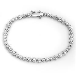 Natural 1.25 ctw Diamond Bracelet 10K White Gold - Retails for $3560