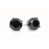 Image 1 : Natural 1.0 ctw Black Diamond Stud Earrings 14K Gold * MSRP $1010