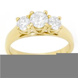 Natural 1.75 ctw Diamond Ring 14K Yellow Gold * MSRP $6779