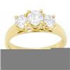 Image 1 : Natural 1.75 ctw Diamond Ring 14K Yellow Gold * MSRP $6779