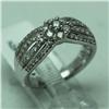 Image 1 : Natural 0.75 ctw Diamond Ring in 14K White Gold - MSRP $2246