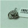Image 1 : Natural 0.08 ctw Diamond Pendant in 14K White Gold - MSRP $310