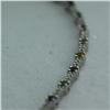 Image 1 : Natural 6.01 ctw Diamond and Multi-color Sapphire Necklace in 14K White Gold - MSRP $8692