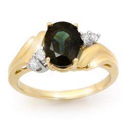 Genuine 1.67ctw Sapphire & Diamond Ring 10K Yellow Gold * MSRP $870