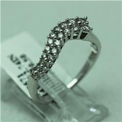 Natural 0.5 ctw Diamond Ring in 14K White Gold - MSRP $1824