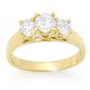 Image 1 : Natural 1.0 ctw Diamond Ring 14K Yellow Gold * MSRP $2679