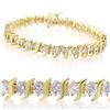 Image 1 : Natural 5.0 ctw Diamond Bracelet 10K Yellow Gold * MSRP $6660