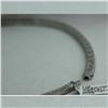 Image 2 : Natural 7.84 ctw Diamond and Multi-color Sapphire Necklace in 14K White Gold - MSRP $17496
