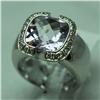 Image 1 : Natural 5.35 ctw Diamond and Pink Amethyst Ring in 18K White Gold - MSRP $4198