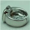 Image 3 : Natural 5.35 ctw Diamond and Pink Amethyst Ring in 18K White Gold - MSRP $4198